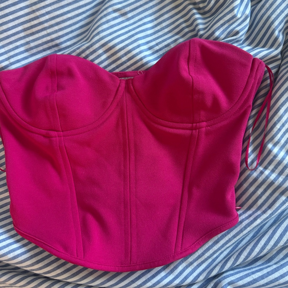 Zara Fuchsia Bustier Top